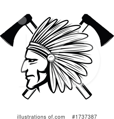 Royalty-Free (RF) Native American Clipart Illustration by Vector Tradition SM - Stock Sample #1737387