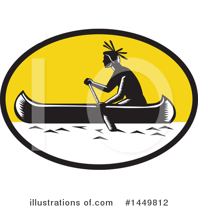 Canoe Clipart #1449812 by patrimonio