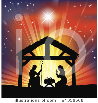 Nativity Scene Clipart #1056506 by AtStockIllustration