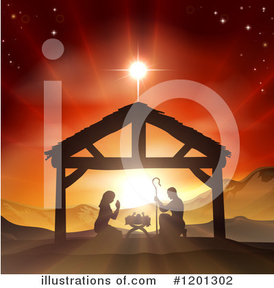 Royalty-Free (RF) Nativity Clipart Illustration by AtStockIllustration - Stock Sample #1201302