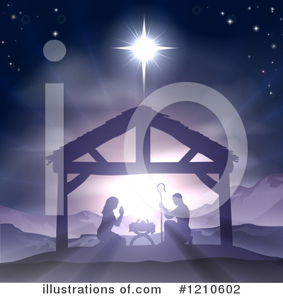 Royalty-Free (RF) Nativity Clipart Illustration by AtStockIllustration - Stock Sample #1210602