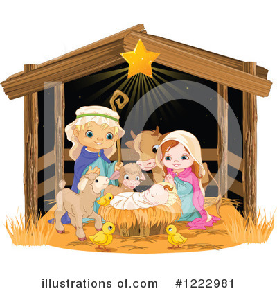 Nativity Clipart #1222981 by Pushkin