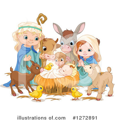 Royalty-Free (RF) Nativity Clipart Illustration by Pushkin - Stock Sample #1272891