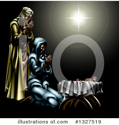 Royalty-Free (RF) Nativity Clipart Illustration by AtStockIllustration - Stock Sample #1327519