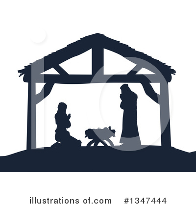 Nativity Scene Clipart #1347444 by AtStockIllustration