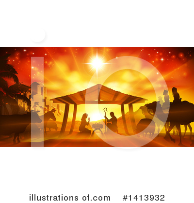 Royalty-Free (RF) Nativity Clipart Illustration by AtStockIllustration - Stock Sample #1413932