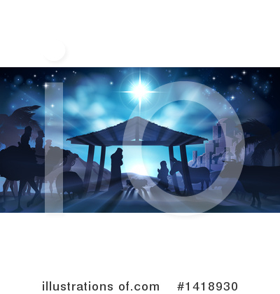Royalty-Free (RF) Nativity Clipart Illustration by AtStockIllustration - Stock Sample #1418930