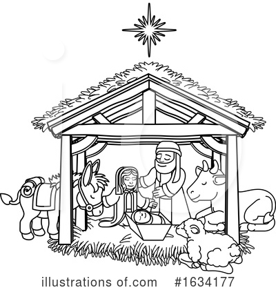 Royalty-Free (RF) Nativity Clipart Illustration by AtStockIllustration - Stock Sample #1634177