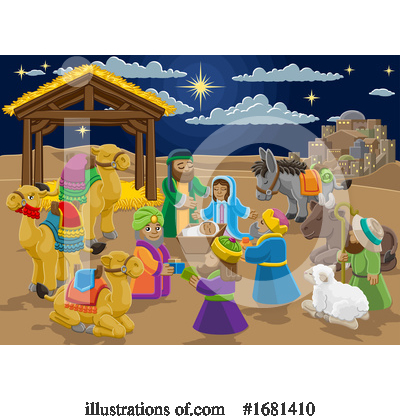 Royalty-Free (RF) Nativity Clipart Illustration by AtStockIllustration - Stock Sample #1681410