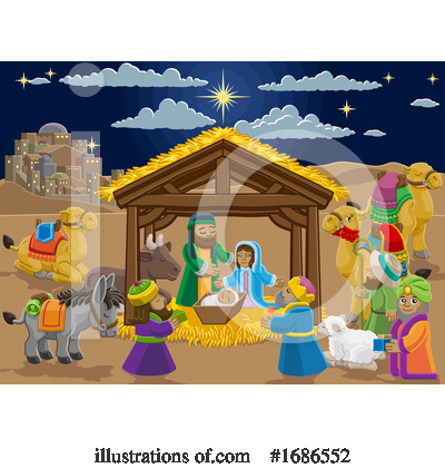 Royalty-Free (RF) Nativity Clipart Illustration by AtStockIllustration - Stock Sample #1686552