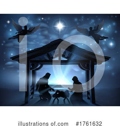 Nativity Scene Clipart #1761632 by AtStockIllustration