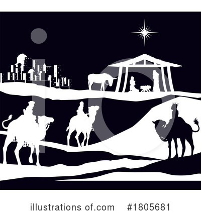 Royalty-Free (RF) Nativity Clipart Illustration by AtStockIllustration - Stock Sample #1805681