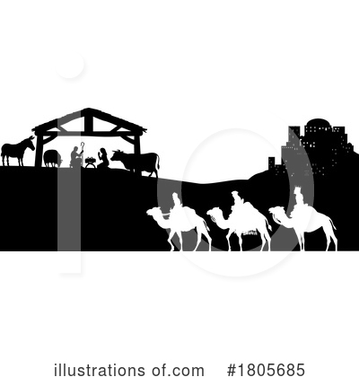 Royalty-Free (RF) Nativity Clipart Illustration by AtStockIllustration - Stock Sample #1805685