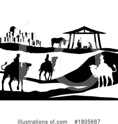 Royalty-Free (RF) Nativity Clipart Illustration by AtStockIllustration - Stock Sample #1805687