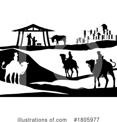 Royalty-Free (RF) Nativity Clipart Illustration by AtStockIllustration - Stock Sample #1805977