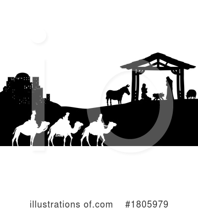 Royalty-Free (RF) Nativity Clipart Illustration by AtStockIllustration - Stock Sample #1805979