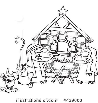 Royalty-Free (RF) Nativity Clipart Illustration by toonaday - Stock Sample #439006