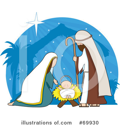 Royalty-Free (RF) Nativity Clipart Illustration by Maria Bell - Stock Sample #69930
