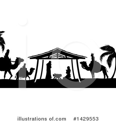 Royalty-Free (RF) Nativity Scene Clipart Illustration by AtStockIllustration - Stock Sample #1429553