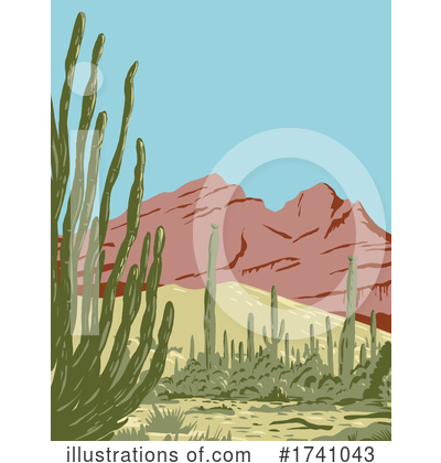 Saguaro Cactus Clipart #1741043 by patrimonio