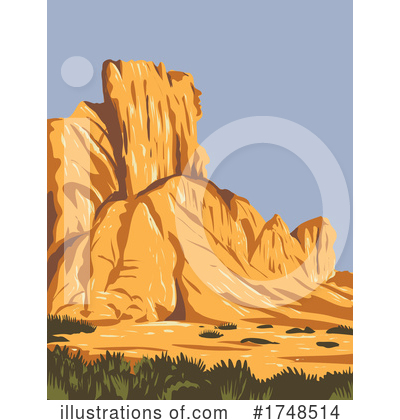 Rock Formation Clipart #1748514 by patrimonio