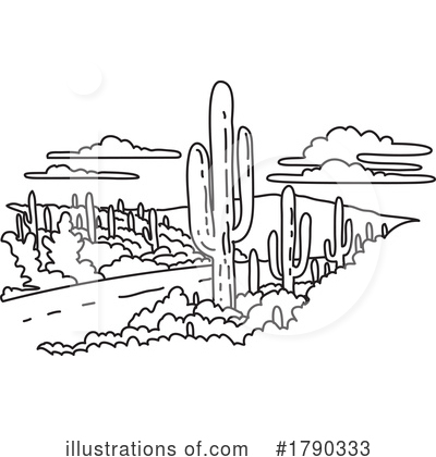 Saguaro Clipart #1790333 by patrimonio