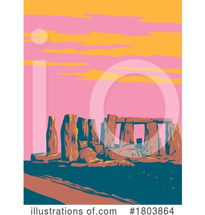 Stonehenge Clipart #1803864 by patrimonio