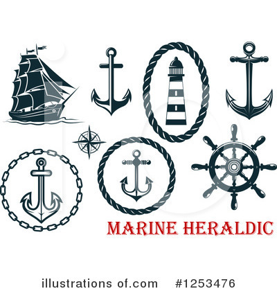 Royalty-Free (RF) Nautical Clipart Illustration by Vector Tradition SM - Stock Sample #1253476