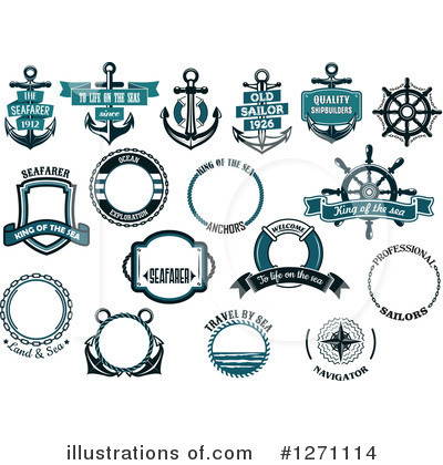 Royalty-Free (RF) Nautical Clipart Illustration by Vector Tradition SM - Stock Sample #1271114