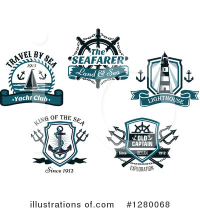 Royalty-Free (RF) Nautical Clipart Illustration by Vector Tradition SM - Stock Sample #1280068