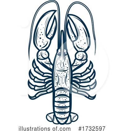 Lobster Clipart #1732597 by Vector Tradition SM