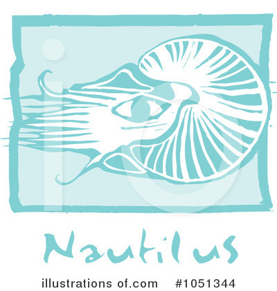 Royalty-Free (RF) Nautilus Clipart Illustration by xunantunich - Stock Sample #1051344