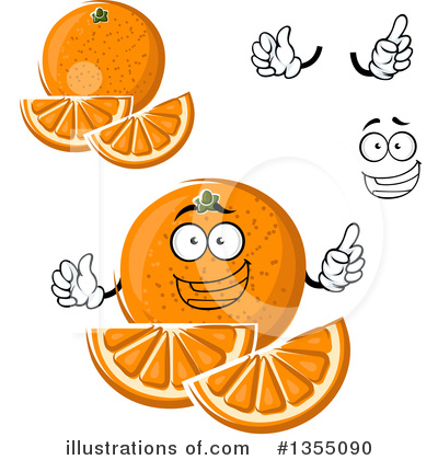 Royalty-Free (RF) Navel Orange Clipart Illustration by Vector Tradition SM - Stock Sample #1355090