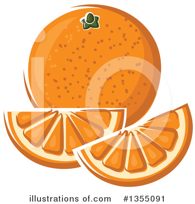 Royalty-Free (RF) Navel Orange Clipart Illustration by Vector Tradition SM - Stock Sample #1355091