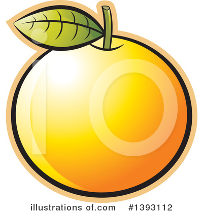 Royalty-Free (RF) Navel Orange Clipart Illustration by Lal Perera - Stock Sample #1393112