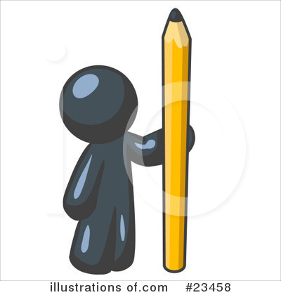 Pencil Clipart #23458 by Leo Blanchette