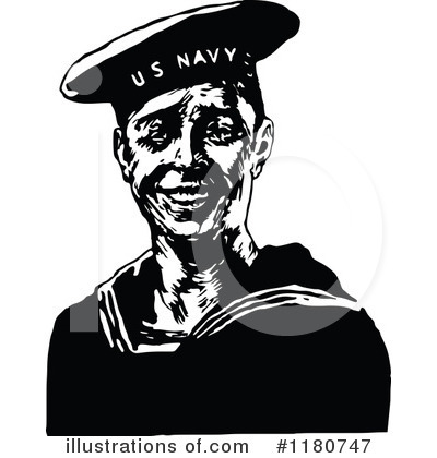 Royalty-Free (RF) Navy Clipart Illustration by Prawny Vintage - Stock Sample #1180747
