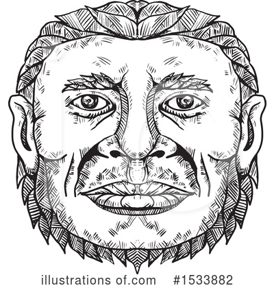 Royalty-Free (RF) Neanderthal Clipart Illustration by patrimonio - Stock Sample #1533882