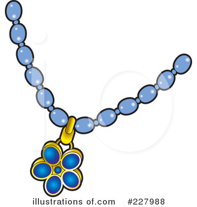 Royalty-Free (RF) Necklace Clipart Illustration by Lal Perera - Stock Sample #227988