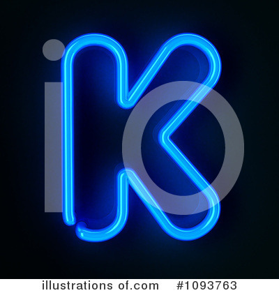 Royalty-Free (RF) Neon Letter Clipart Illustration by stockillustrations - Stock Sample #1093763