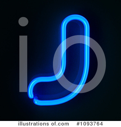 Royalty-Free (RF) Neon Letter Clipart Illustration by stockillustrations - Stock Sample #1093764