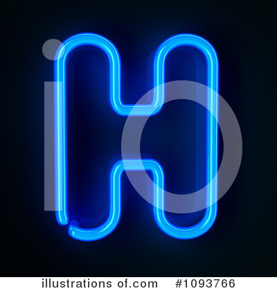 Royalty-Free (RF) Neon Letter Clipart Illustration by stockillustrations - Stock Sample #1093766