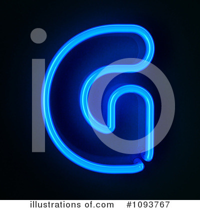 Royalty-Free (RF) Neon Letter Clipart Illustration by stockillustrations - Stock Sample #1093767
