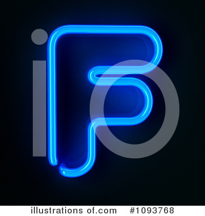 Royalty-Free (RF) Neon Letter Clipart Illustration by stockillustrations - Stock Sample #1093768