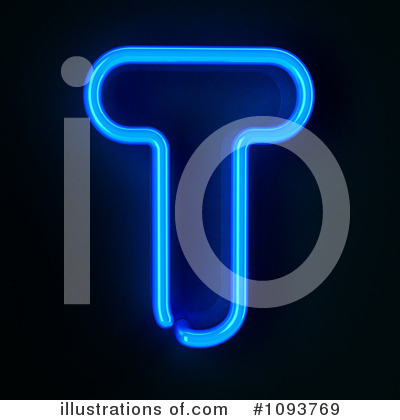 Royalty-Free (RF) Neon Letter Clipart Illustration by stockillustrations - Stock Sample #1093769