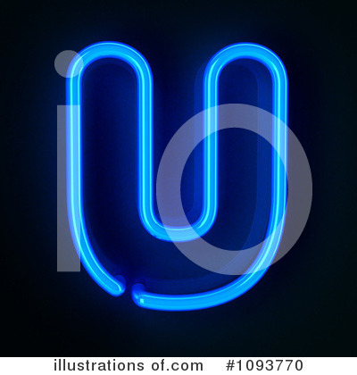 Royalty-Free (RF) Neon Letter Clipart Illustration by stockillustrations - Stock Sample #1093770