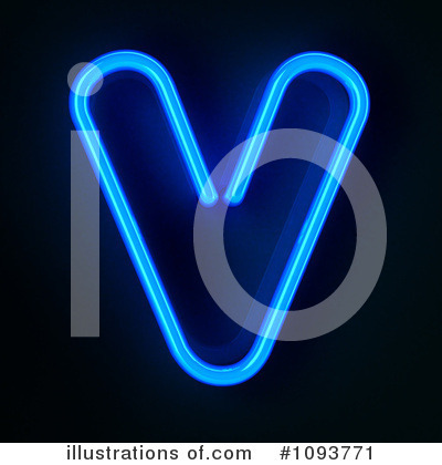 Royalty-Free (RF) Neon Letter Clipart Illustration by stockillustrations - Stock Sample #1093771