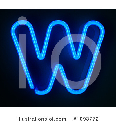 Royalty-Free (RF) Neon Letter Clipart Illustration by stockillustrations - Stock Sample #1093772