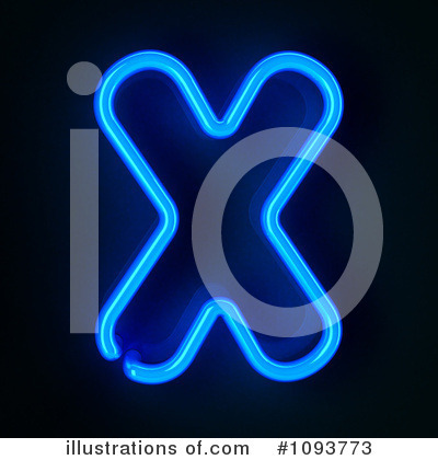 Royalty-Free (RF) Neon Letter Clipart Illustration by stockillustrations - Stock Sample #1093773