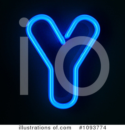 Royalty-Free (RF) Neon Letter Clipart Illustration by stockillustrations - Stock Sample #1093774